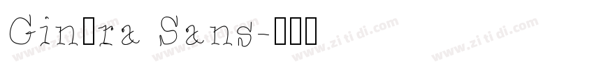 Ginóra Sans字体转换